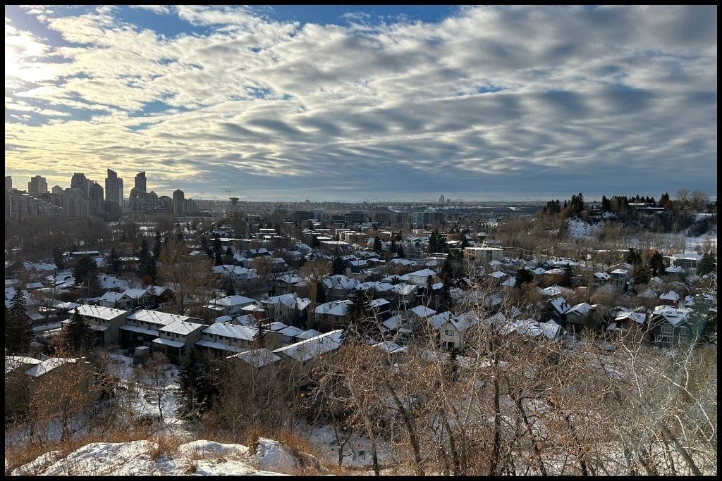 Sunnyside, Calgary on a winter day.