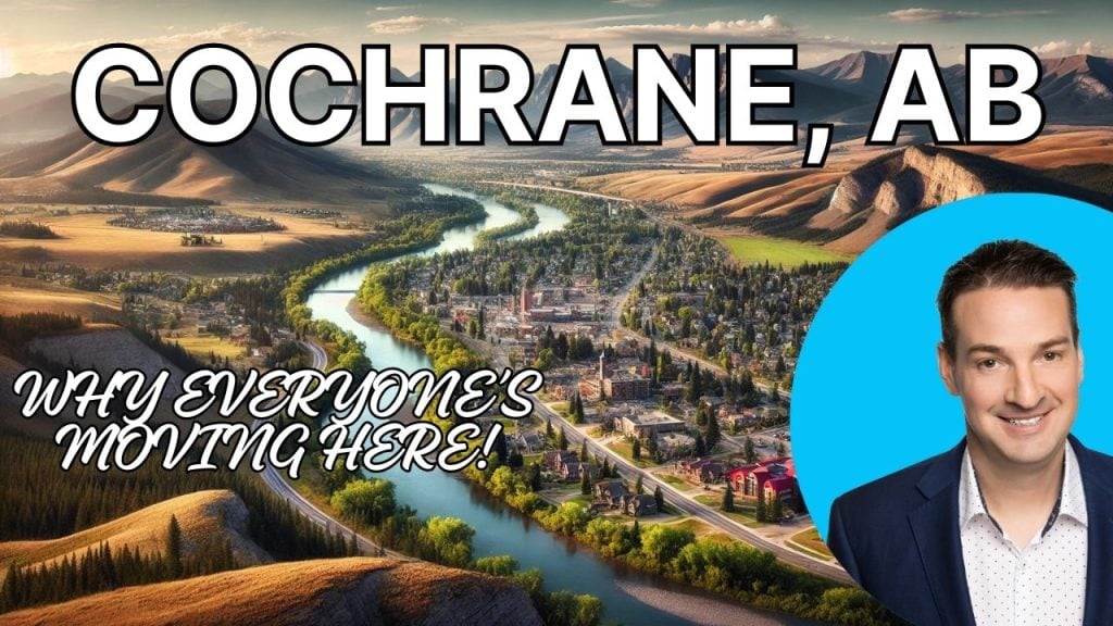 A picture of my YouTube thumbnail for my video guide of living in Cochrane, Alberta.