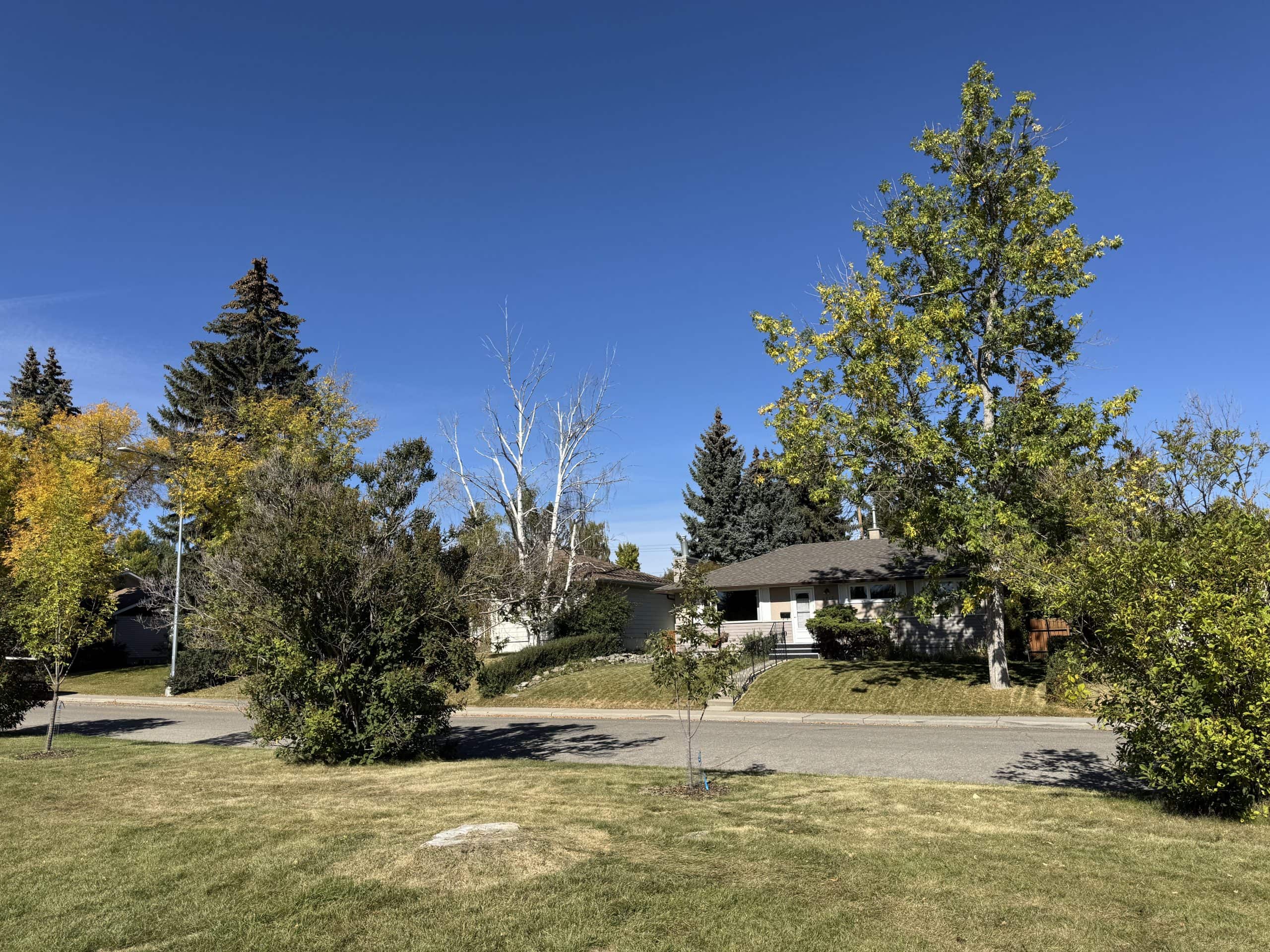 Quiet residential streets in Glenbrook Calgary feature mature trees, spacious lots, and a relaxed suburban feel, making it a popular neighbourhood for families and long term residents.