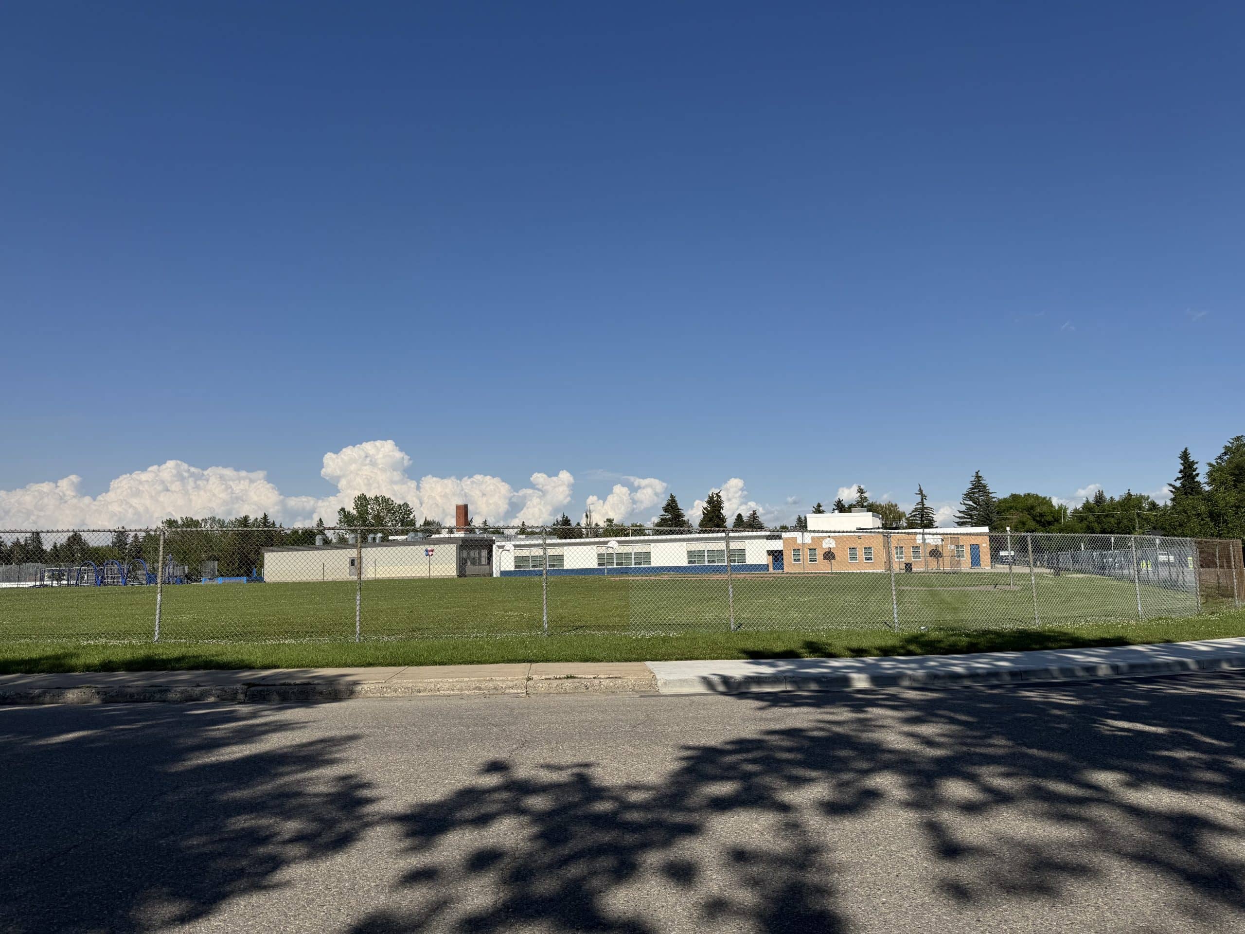Glamorgan School and sports fields in the Glamorgan neighbourhood of southwest Calgary.