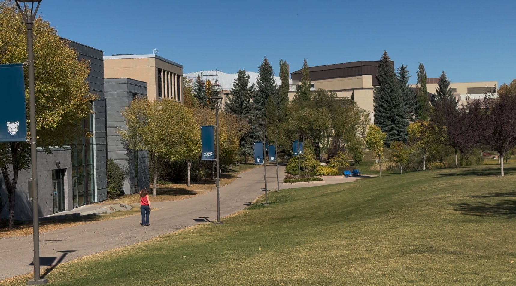 Mount Royal University campus near Glamorgan, one of southwest Calgary's major educational institutions.