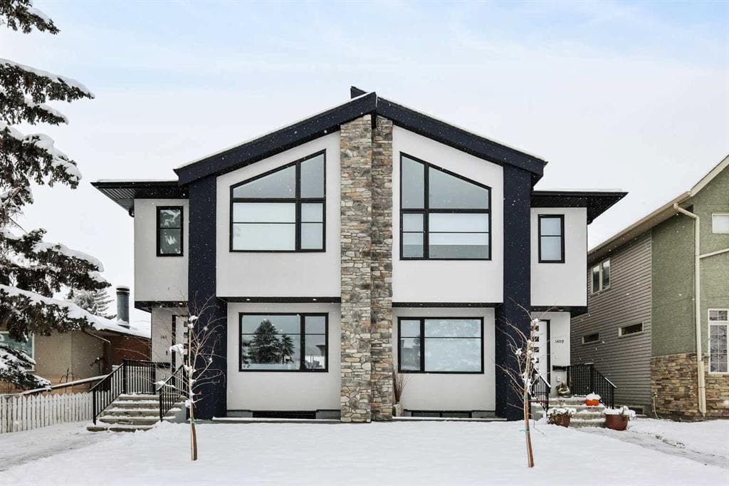 Modern inner city infill duplex in Calgary, offering newer construction and a central location close to downtown and amenities.