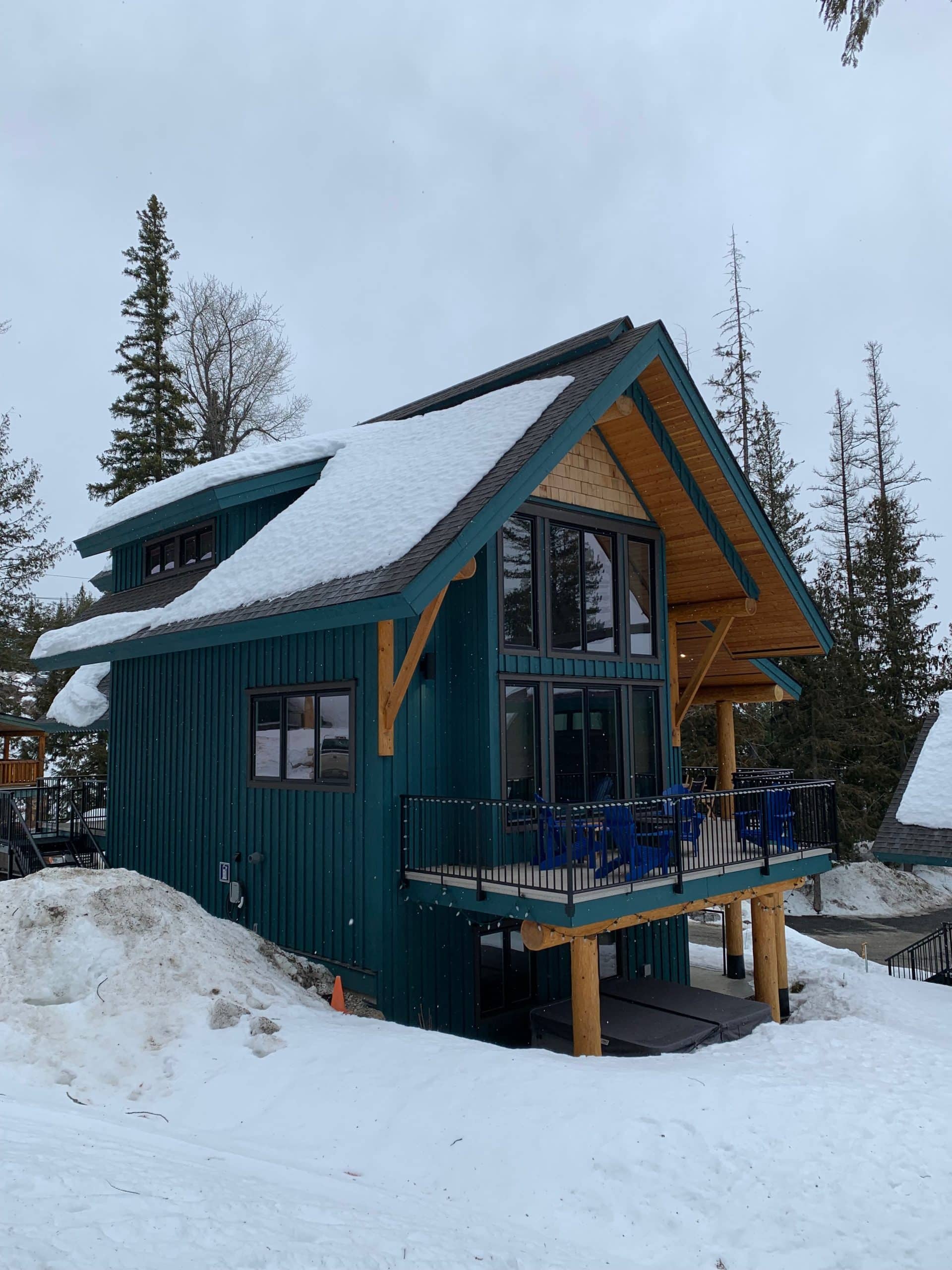 Ski-in ski-out accommodation at Fernie Alpine Resort, surrounded by snow and mountain scenery in Fernie, British Columbia.