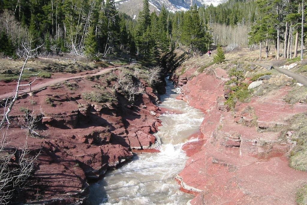 Red Rock Canyon in Waterton Lakes National Park, Alberta.